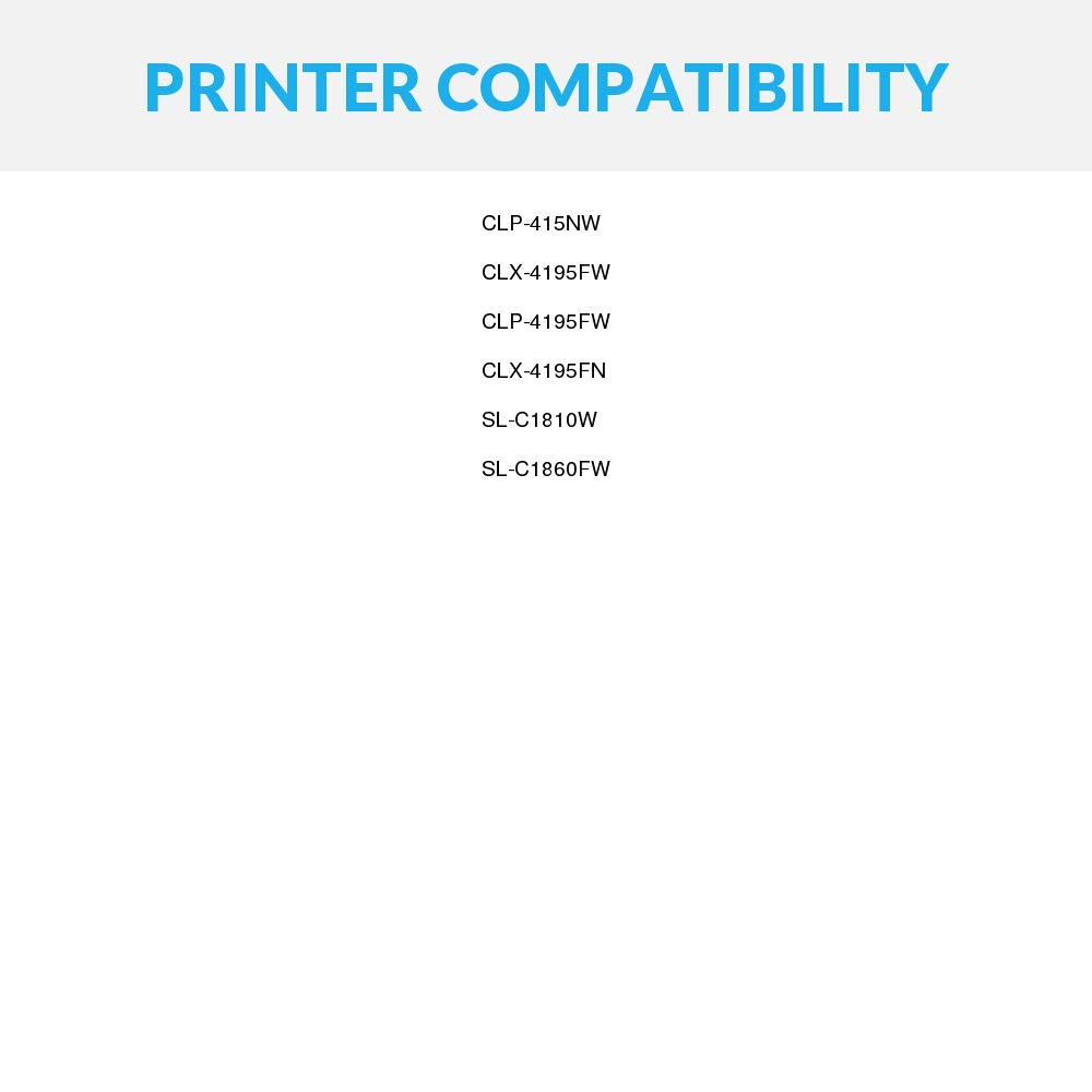 1 (2 Yellow, Magenta, Toner 5-Pack) Series Inks 1 CLT-504S Cyan, 1 Cartridge for Black, Replacement Speedy