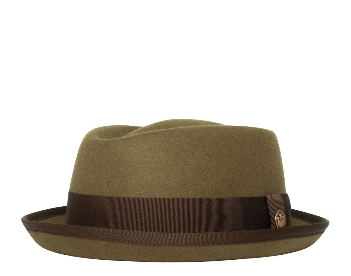 Goorin Pointo Wool Ryan Fedora HatOliveXL Bros BrosGoorin