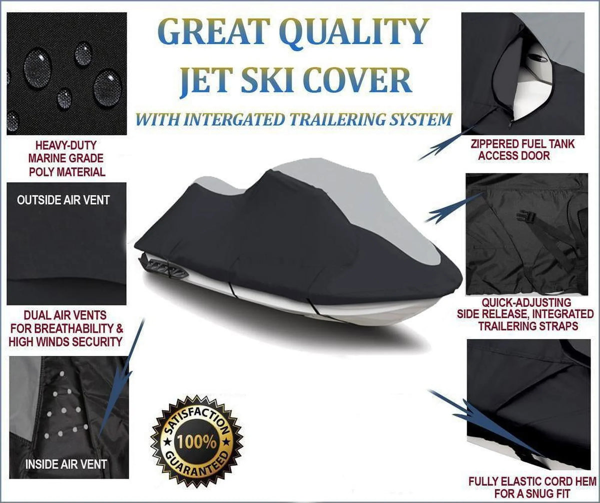 750 SKI / JET 1994-1998 600D Kawasaki for PWC HEAVY-DUTY JT750 STX Cover Compatible SUPER