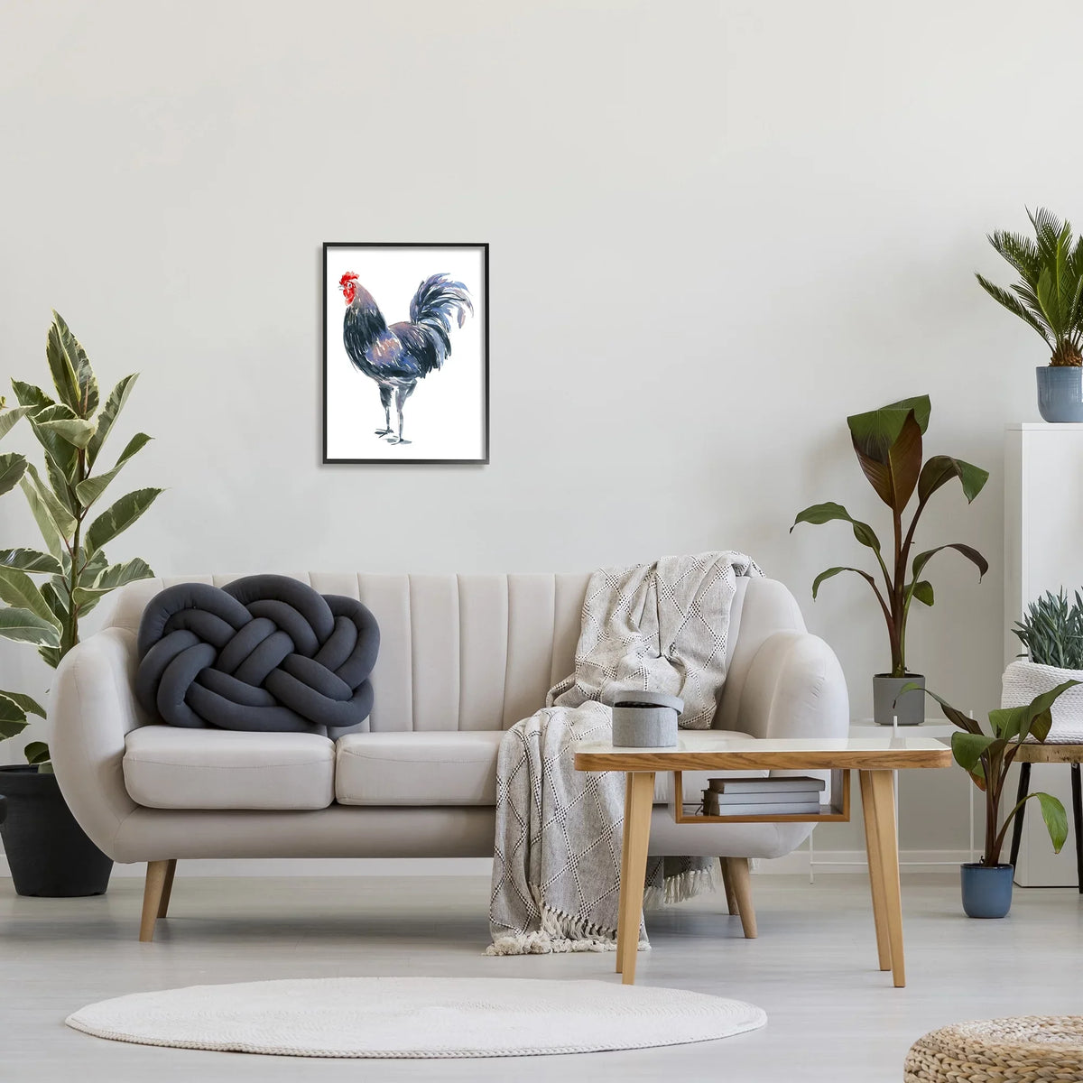 Framed Rooster & Animals Wall Black Insects Art on Industries Portrait x Art, Stupell 16 White Print 20 Painting