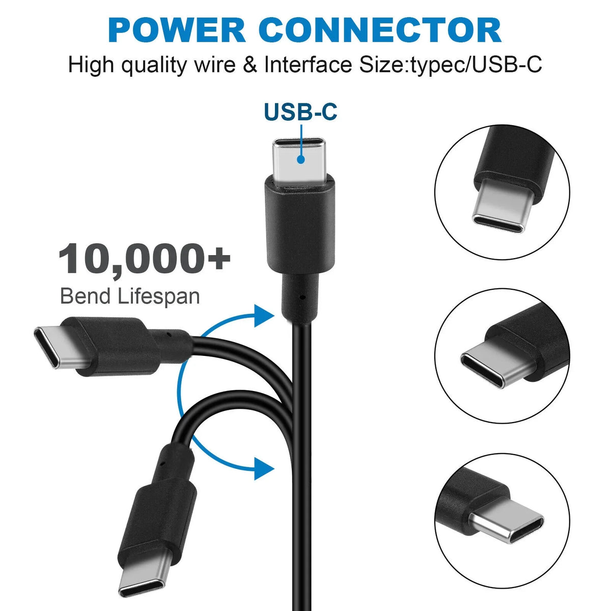 USB L30757-002 L32392-001 Adapter C Charger AC HP 65W for L32392-001 L30757-004
