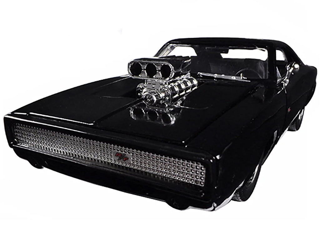 "Fast 1/24 by Dom's Movie Black & Charger 7" 1970 R/T (2015) Dodge Car Model Jada Furious Diecast