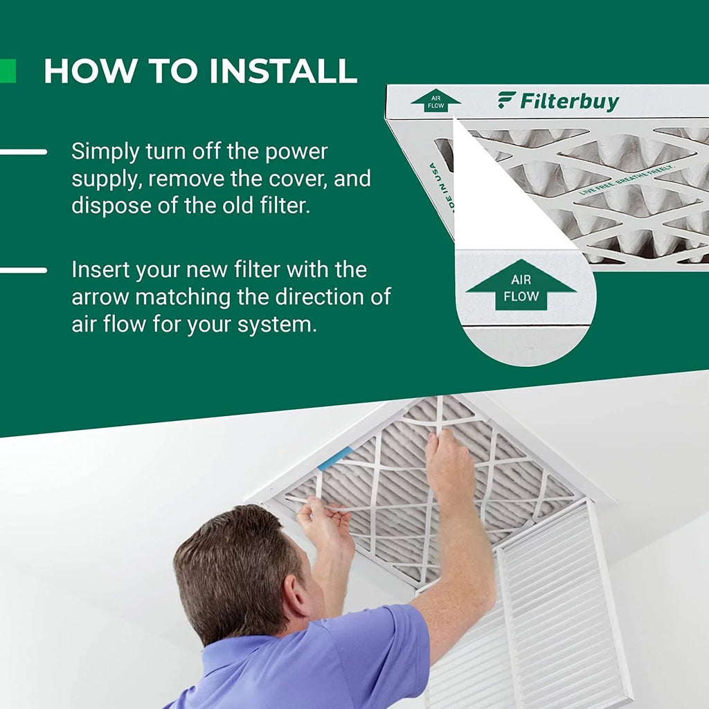 (3-Pack) MERV 13 Air Filterbuy HVAC Filters Pleated 18x24x1 AC Furnace