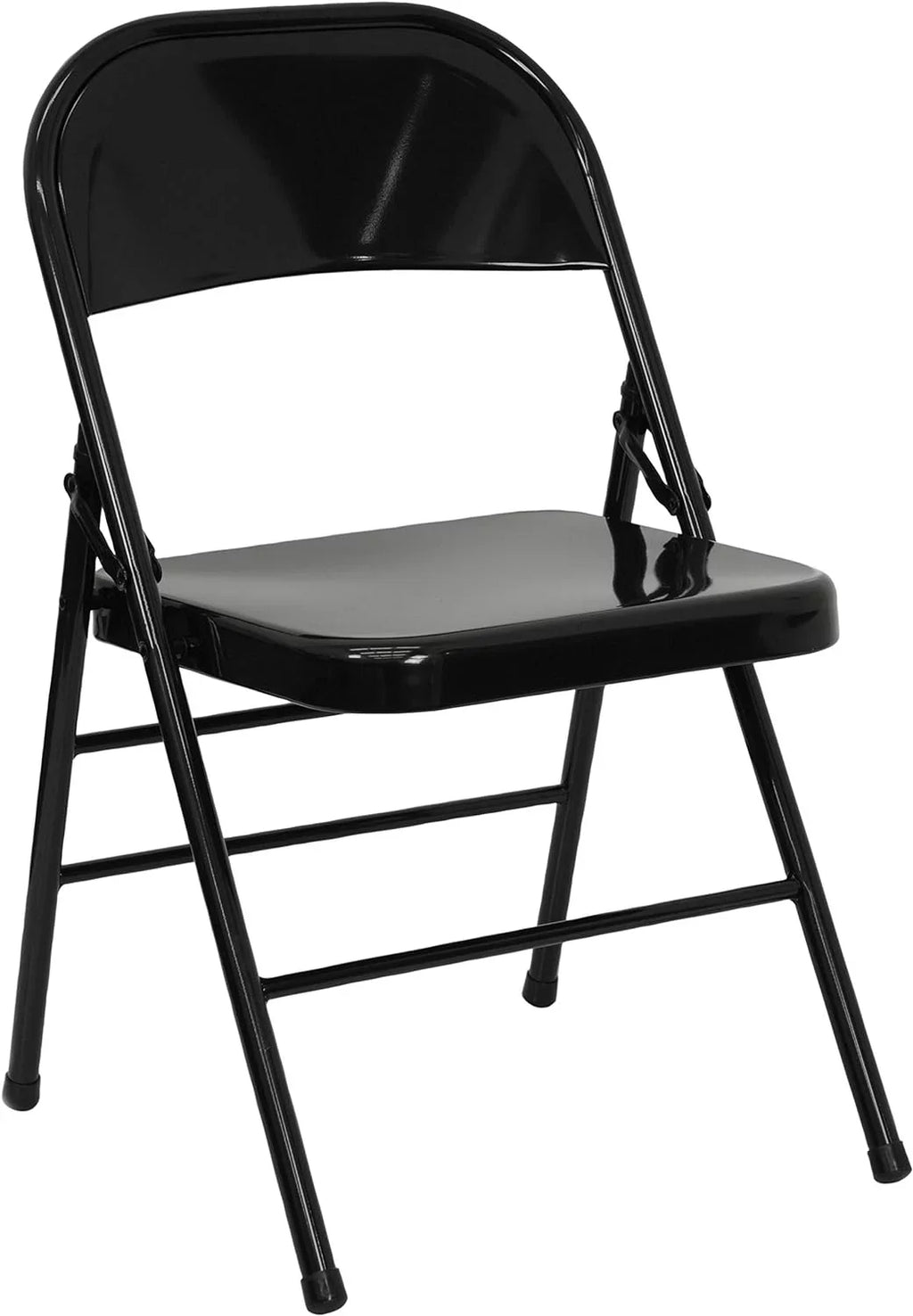 Series Double HERCULES Braced Hinged Black Chair Triple Folding Metal &