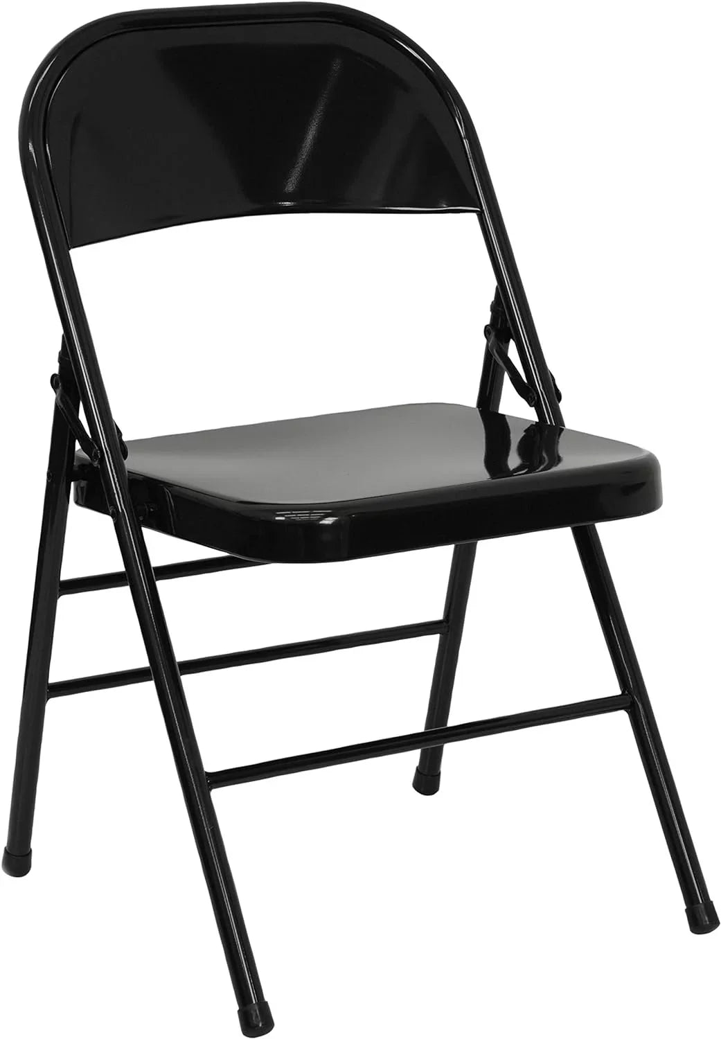 Series Double HERCULES Braced Hinged Black Chair Triple Folding Metal &