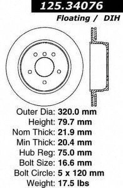 X3 HI-CARBON PARTS DISC - Fits 2004-2010 select: CENTRIC