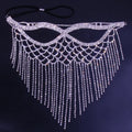 Halloween Tassel Crystal Mask Mask for Masquerade Rhinestone Women Jewelry Face Mask