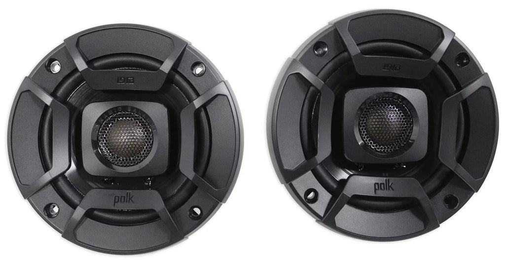 Speakers+Rockmat (2) Car Watt DB402 4" Polk 270 ATV/Motorcycle/Boat Audio Audio