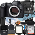 Bundle Case (Body) Mark Canon SanDisk II Accessory + LED Mirrorless Memory Flash + R6 + ZeeTech Camera EOS with 64GB Card