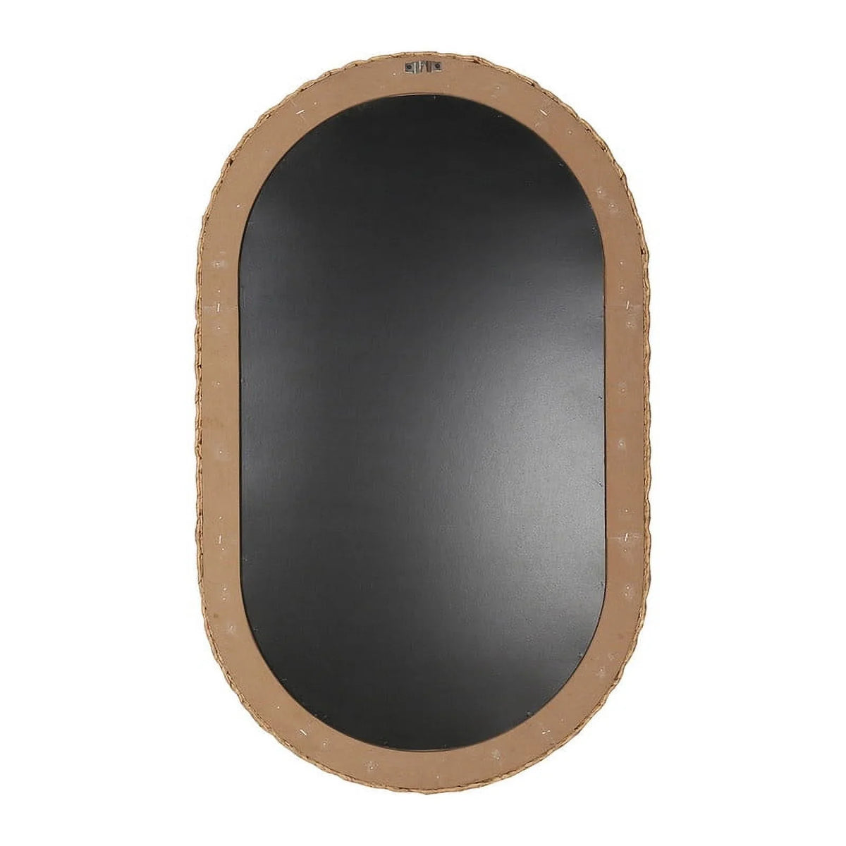 Boho Oval Woven Rattan Wall Oasis Grass Mirror