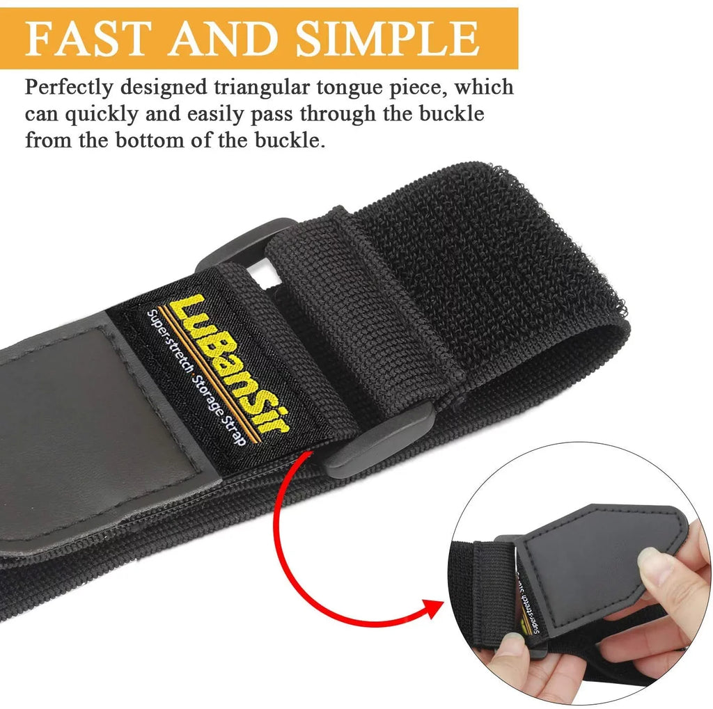 Cord x Loop Extension for Wrap, Elastic 12" Cinch Cord, Strap Storage (8 and Cable, 2" Hook Straps, Pack) Rope