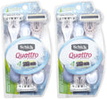 3 For 2 Razor Ct - Pk Women Quattro Schick Skin Disposable Quattro - Sensitive