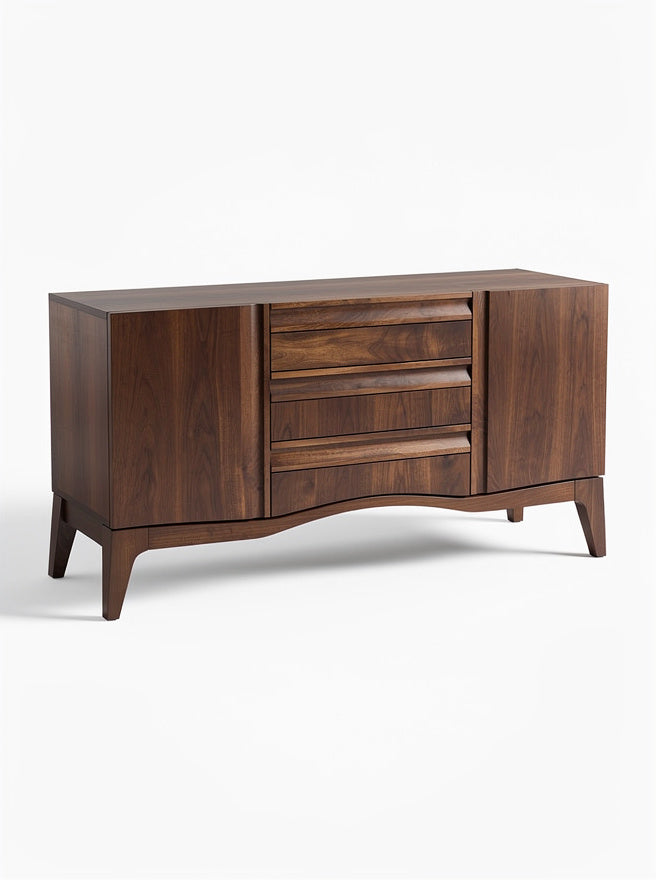 Strak Eiken Dressoir met 4 Lades en 2 Deuren