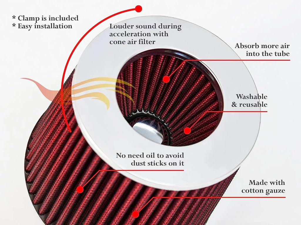 Filter / / Cold Sonoma/Jimmy Combo / RED Bravada Rtunes Air 4.3L Isuzu 4.3L 97-00 Hombre S10 Racing + 96-01 Kit GMC For 4.3L Blazer 96-05 Chevy Intake Compatible 96-05 / Oldsmobile