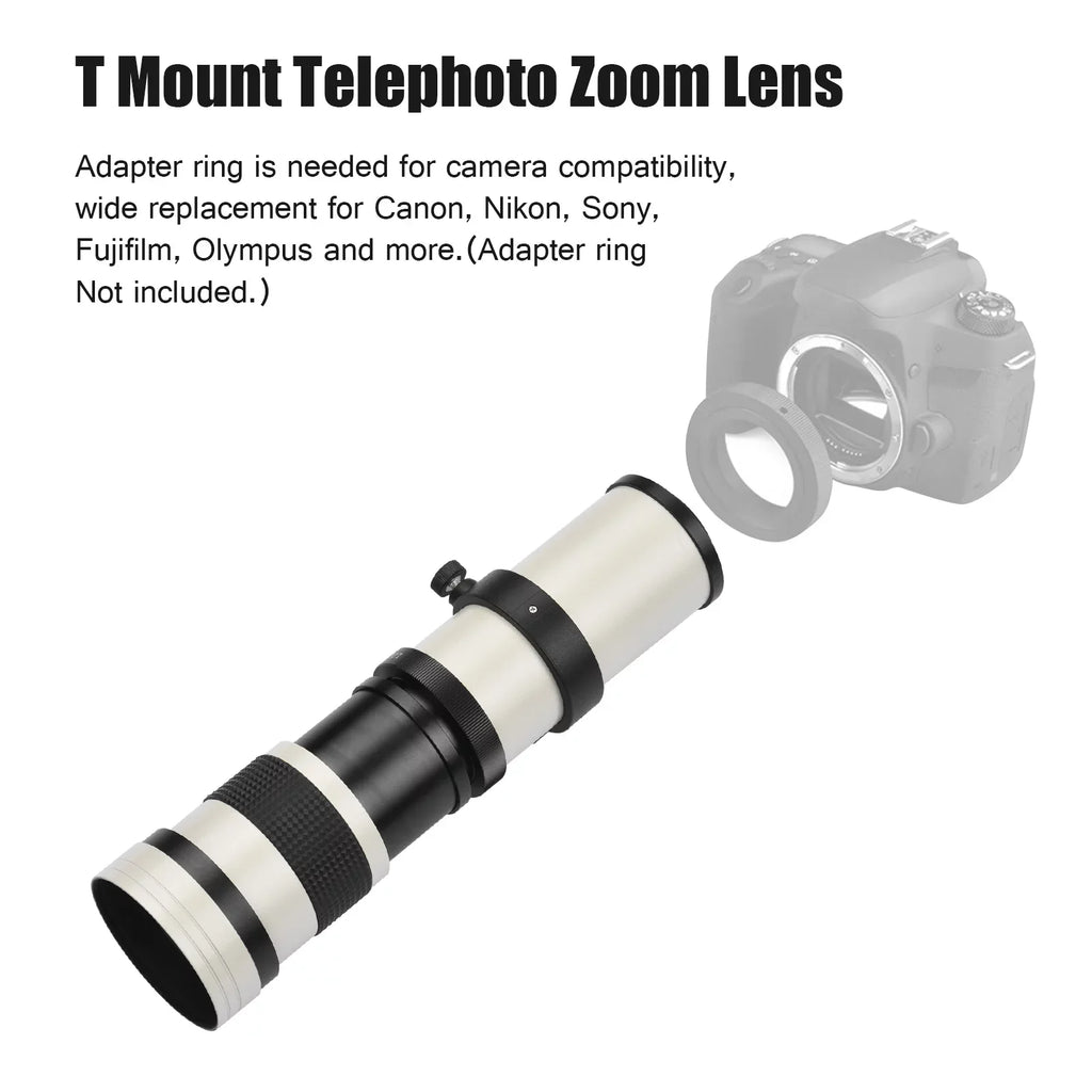 Thread Lens Cameras Super Fujifilm Replacement Universal Zoom 14 for MF T 420-800mm Mount F8.3-16 Olympus Telephoto Nikon with Pristin