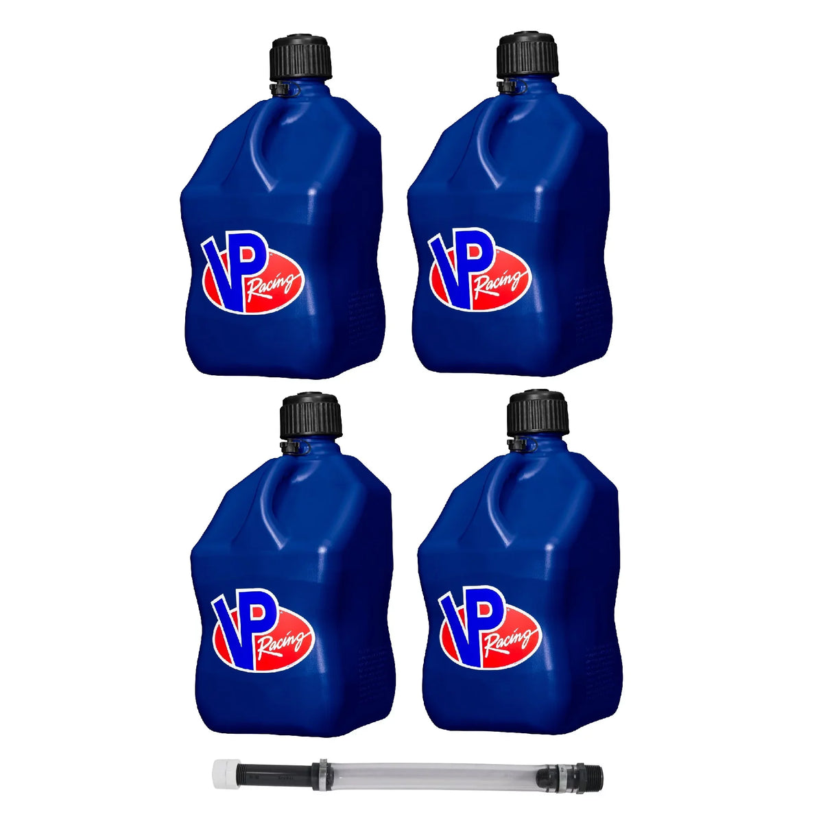 Fuels (4-Pack) Gal w/ Fuel Container w/Cap VP Kit Blue Hose 5.5 Racing Motorsport