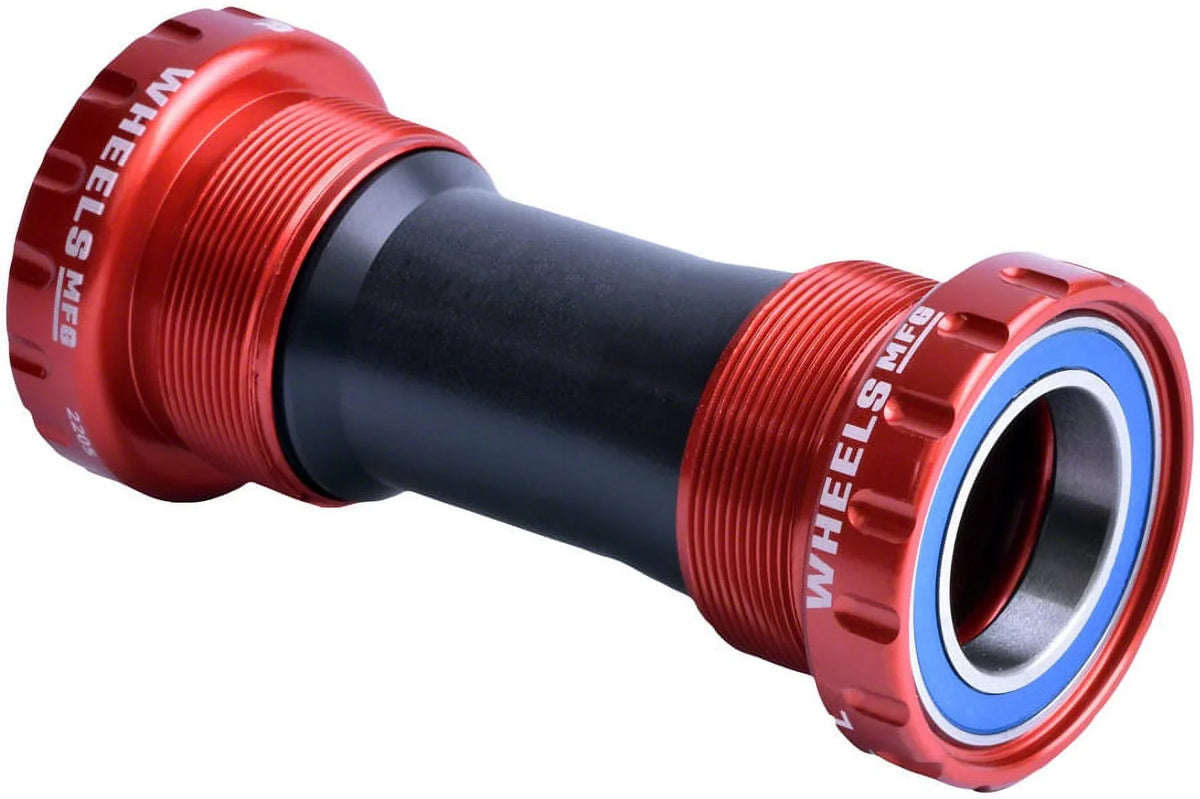 ABEC Wheels Manufacturing Shimano Bracket - Hollowtech II Spindle, Bottom 3, BSA Red