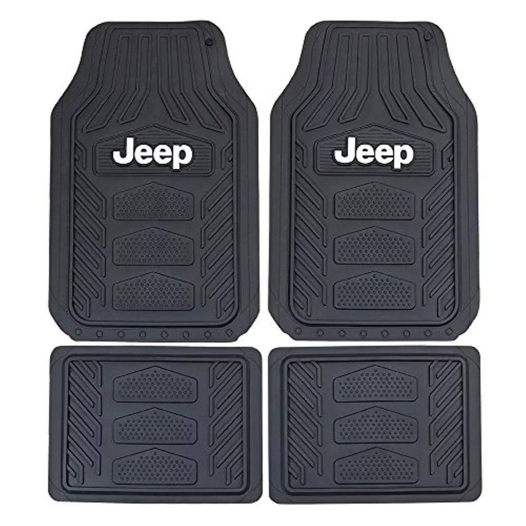 Floor Rubber Mat, Plasticolor P23-001668R01 Black Jeep