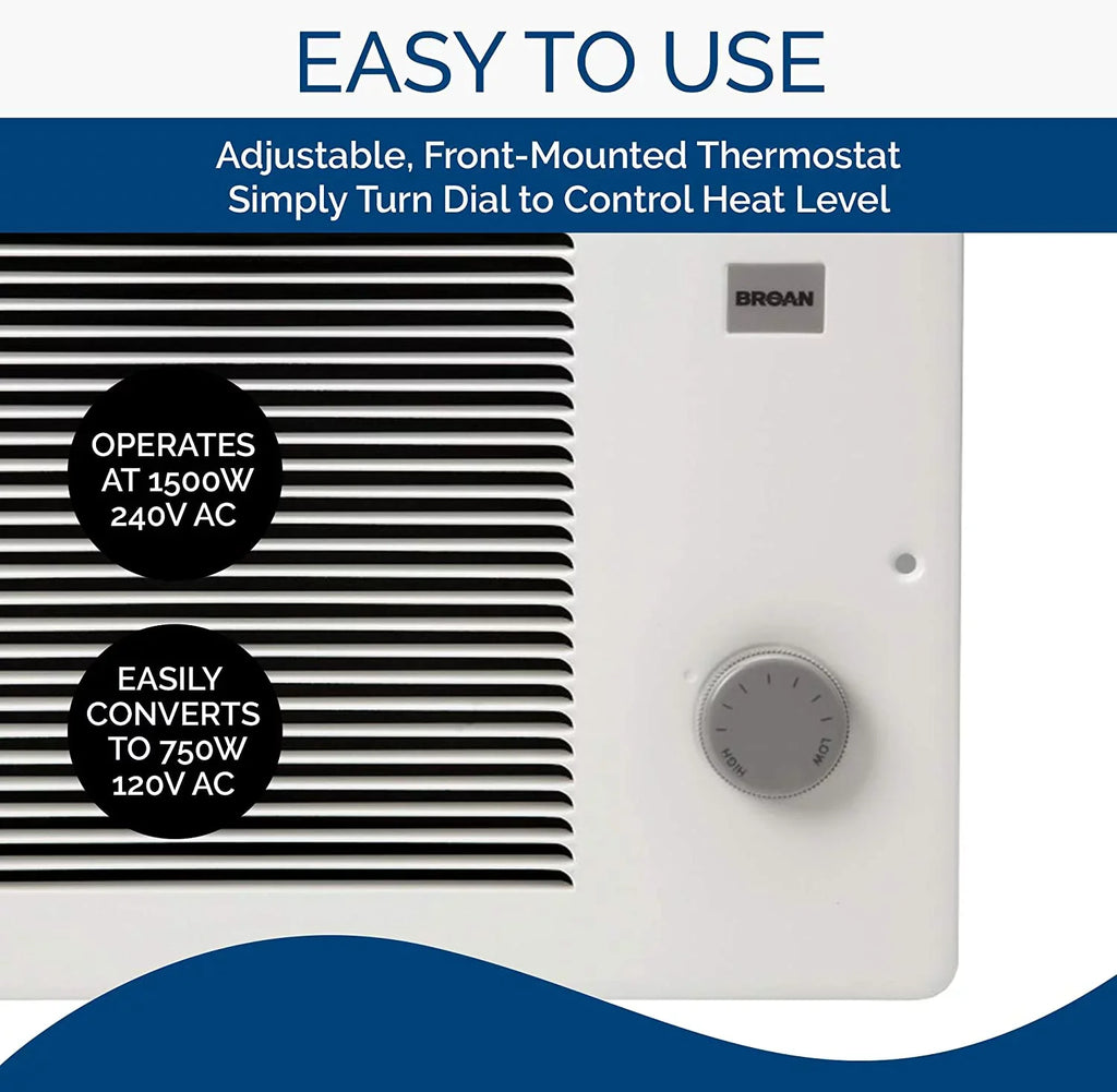 Broan - Heater Wall 170 White