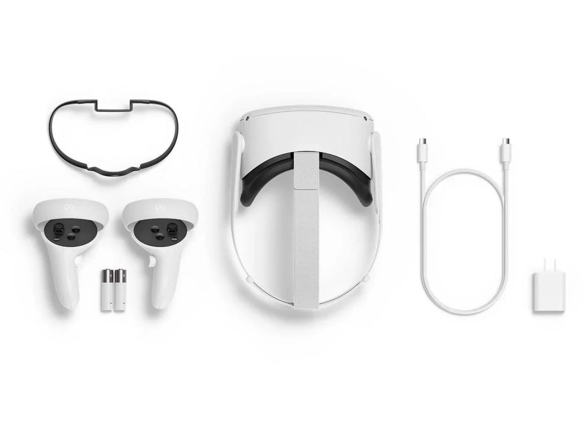 Reality Quest All-In-One (Oculus), Bundle Meta Advanced 256GB, Accessory with Headset, 2 Virtual Cefesfy
