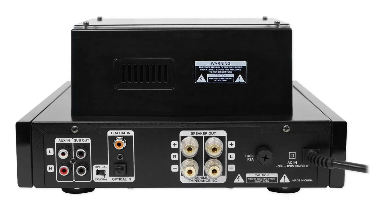 White Rockville Tube Receiver+(8) Theater LED Speakers Amp/Home 6.5" Ceiling