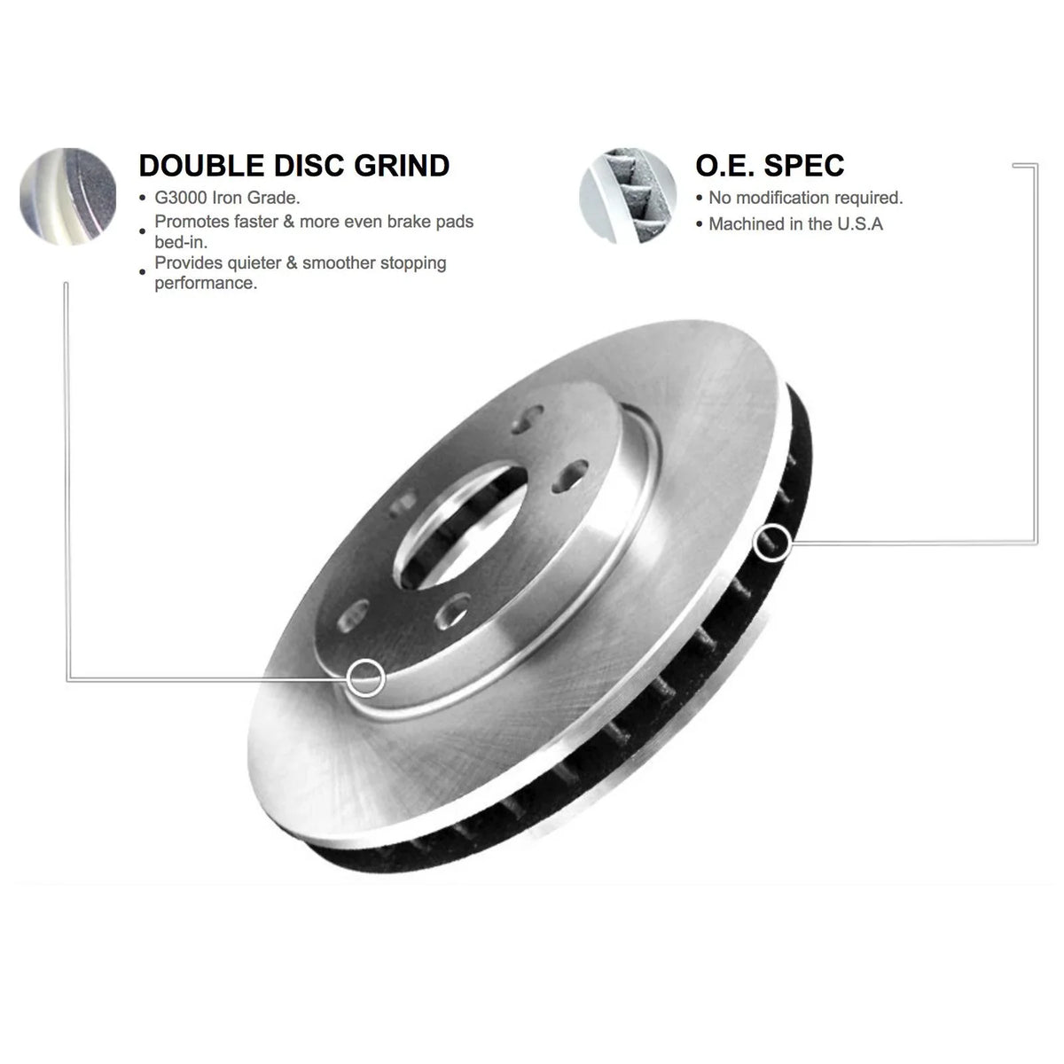 CHRYSLER JEEP With & Wfuh1 200 Brake Oe Pads R1 42108 Concepts Optimum R1 Fits 2014-2022 select: 2015-2017 CHEROKEE, Blank Rotor Concepts
