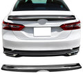 2018 2019 2020 design 18-23 Rear Spoiler Chrome MD 2021 Gloss Ikon Compatible Wing Black with Trunk Camry 2022 Trim LE Motorsports With