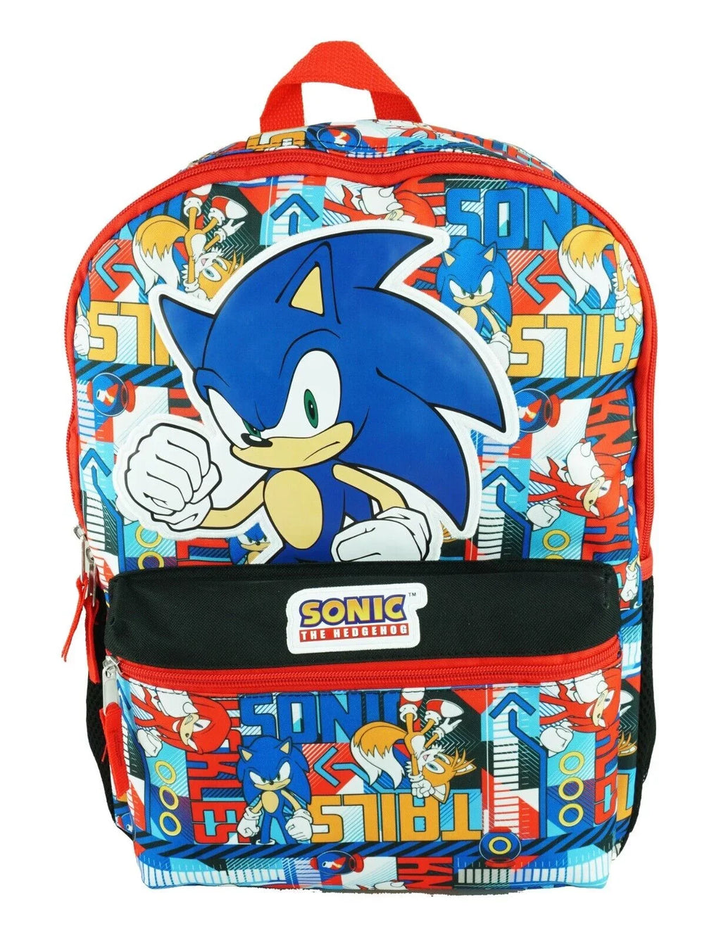 the Sonic Hedgehog Large Backpack Allover 16 SEGA inches