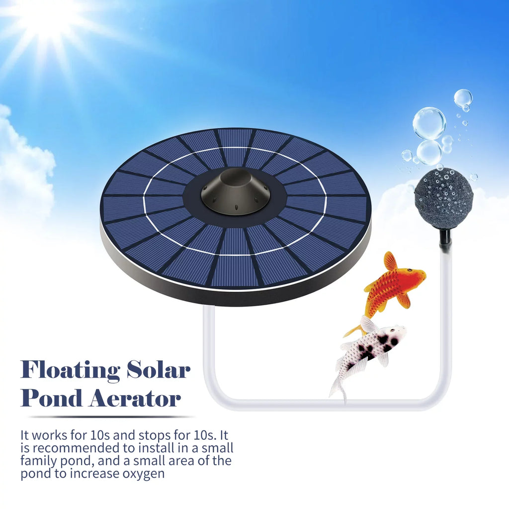 Pond Air Hose and With Small for Fish Fountain Pond Aerator Aerator Solar Stone Oxygenator Pump Circulation Pond Birdbath Bubble