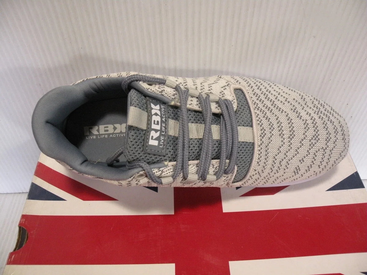 SHOES RAYNA-ZK TRAINERS NEW RBX dimension GREY/BEIGE RUNNING 10 WOMEN SNEAKER SPORTS
