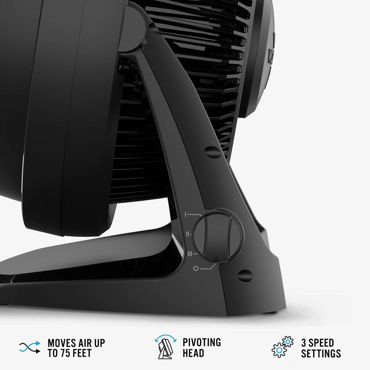 Air 13", Whole Vornado Black 62 Room Floor Circulator (New) Fan,