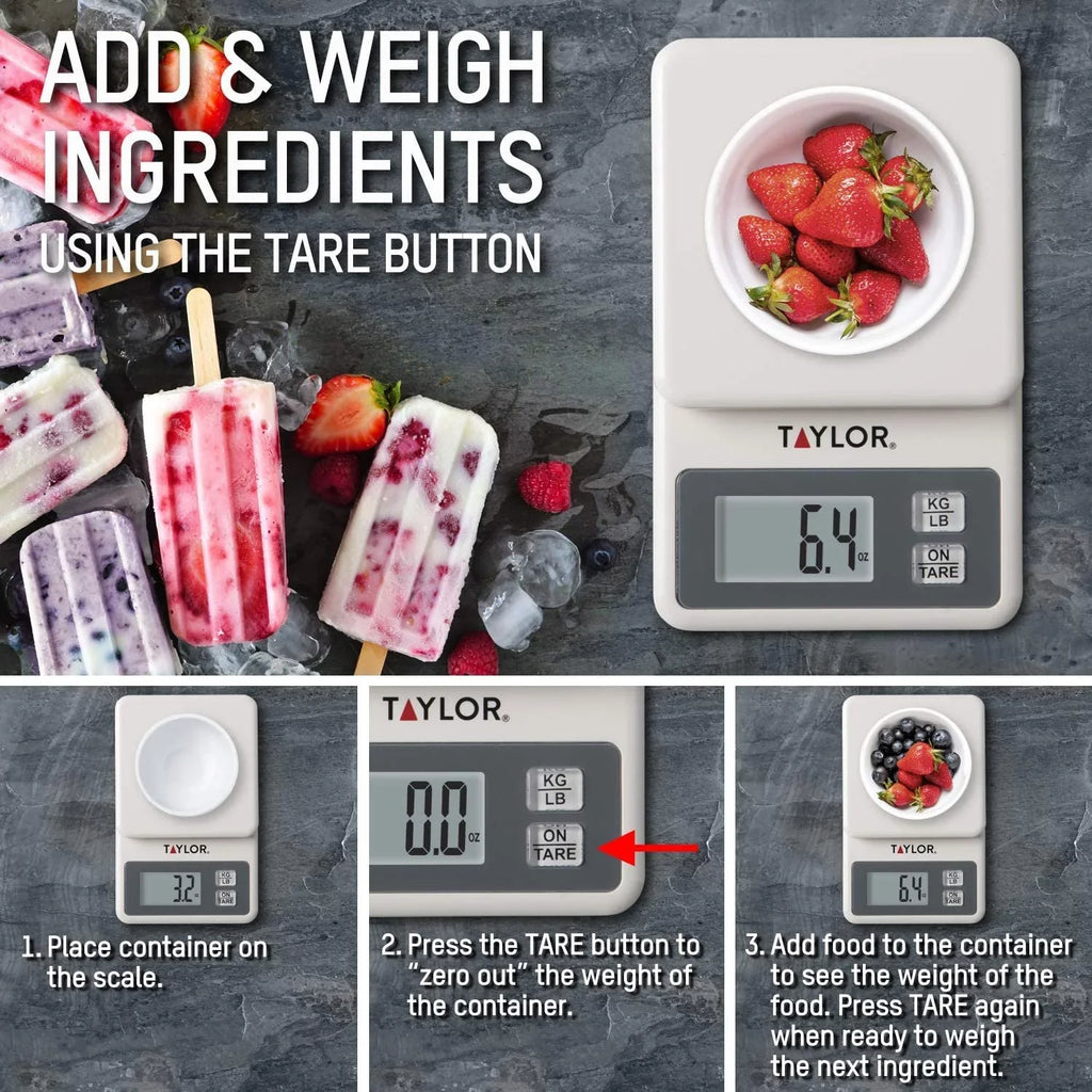 Compact Taylor White Scale Precision Digital Products